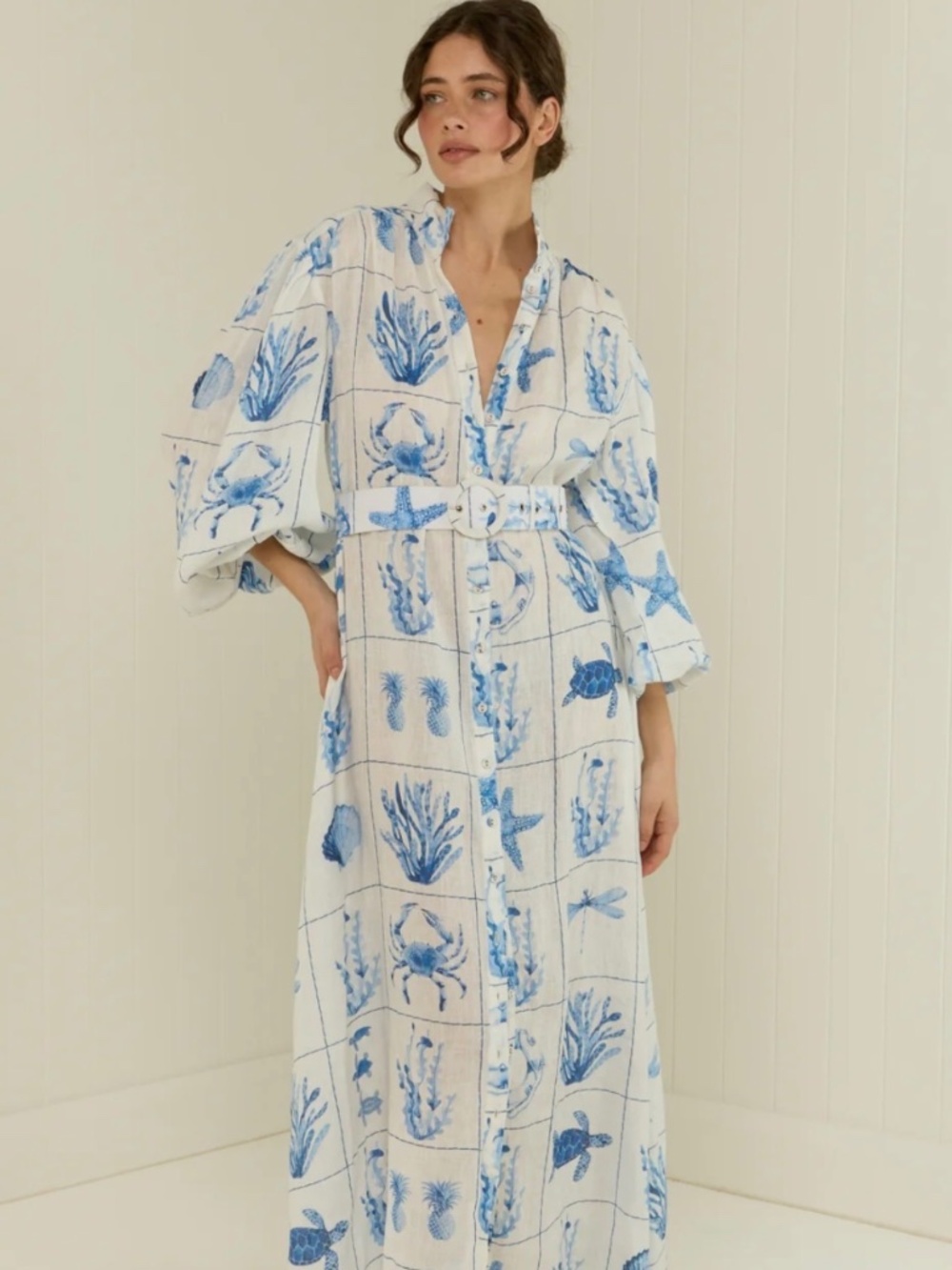 Palm Noosa Noddy Dress - Chalkie Tiles (US 6)